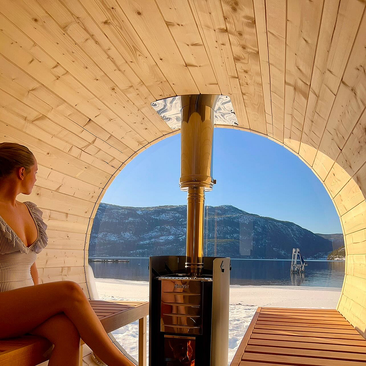 Hyttetur med vedfyrt sauna
