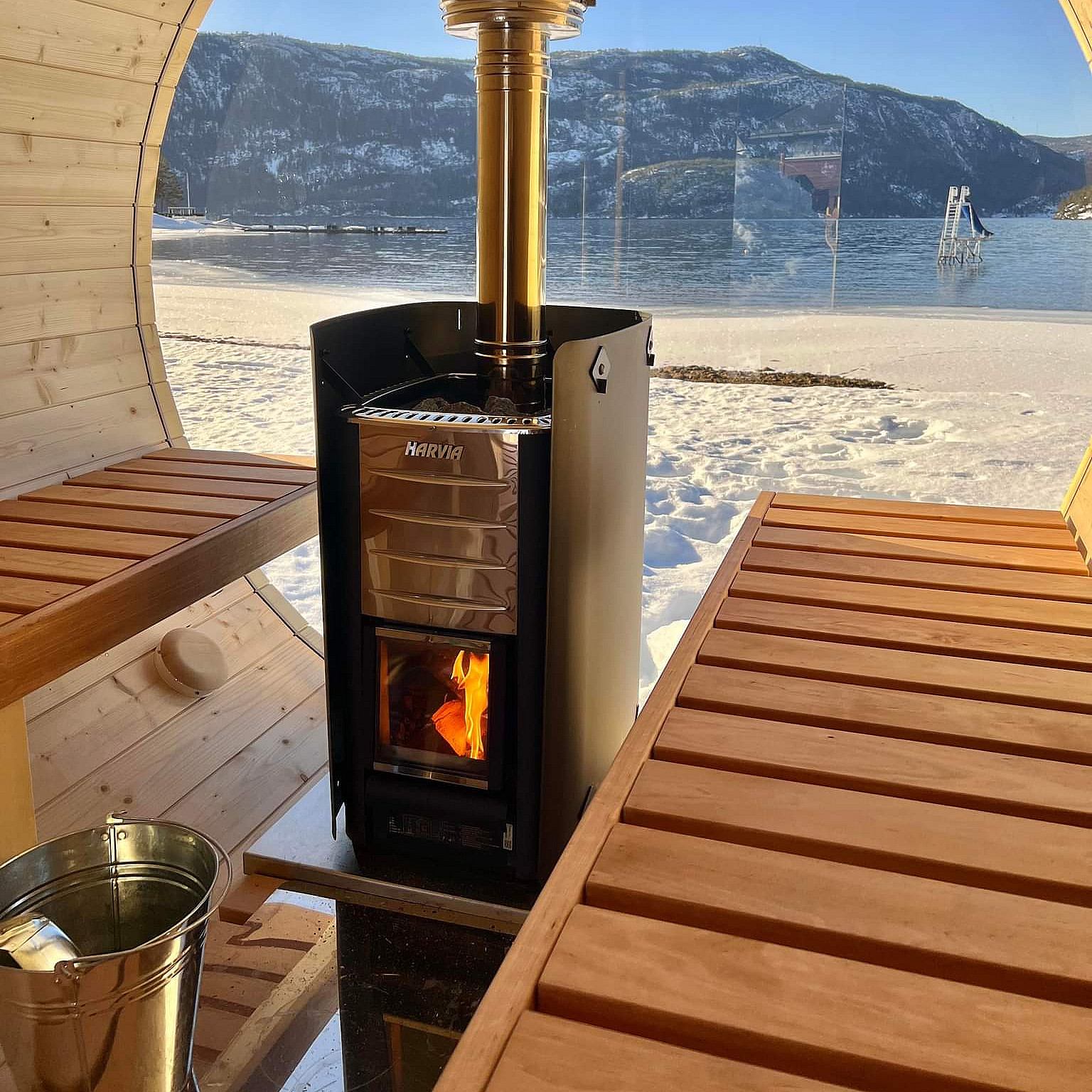 Hyttetur med vedfyrt sauna