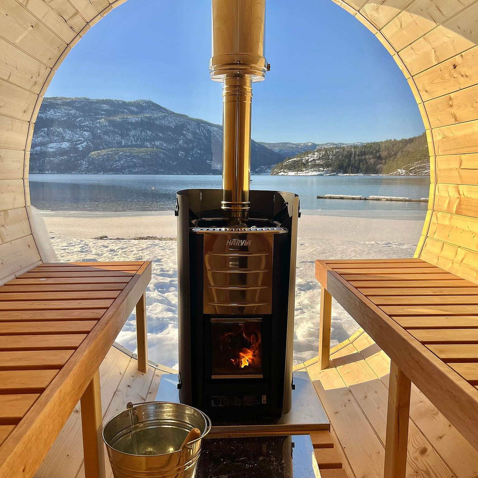 Hyttetur med vedfyrt sauna
