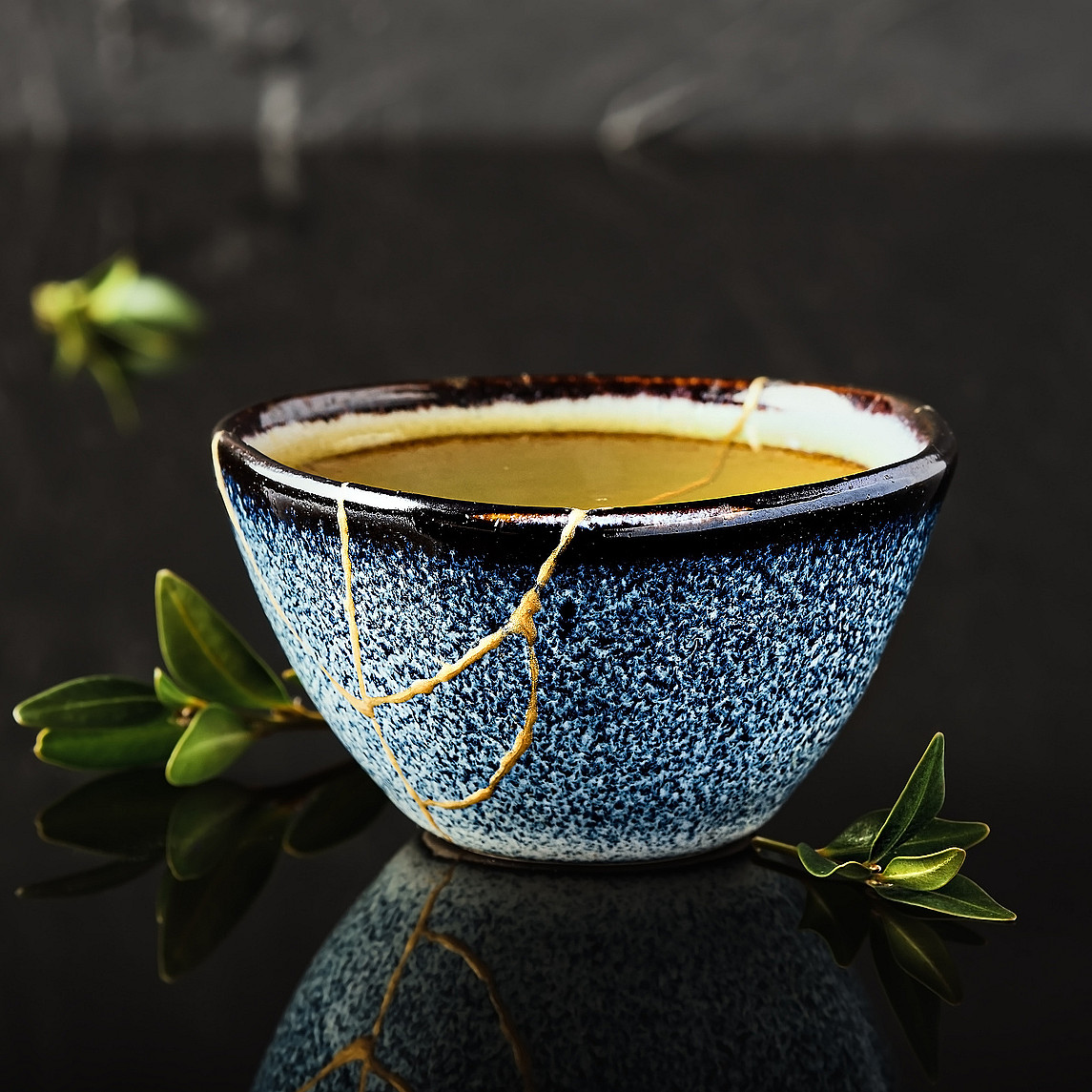 Lag Kintsugi gullkeramikk