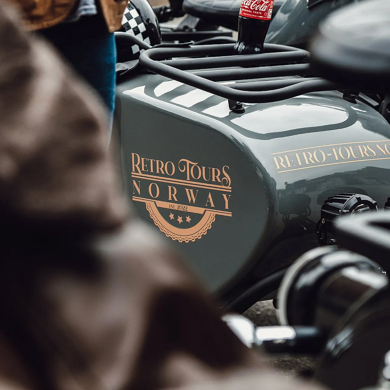 Retro motorcycle tour