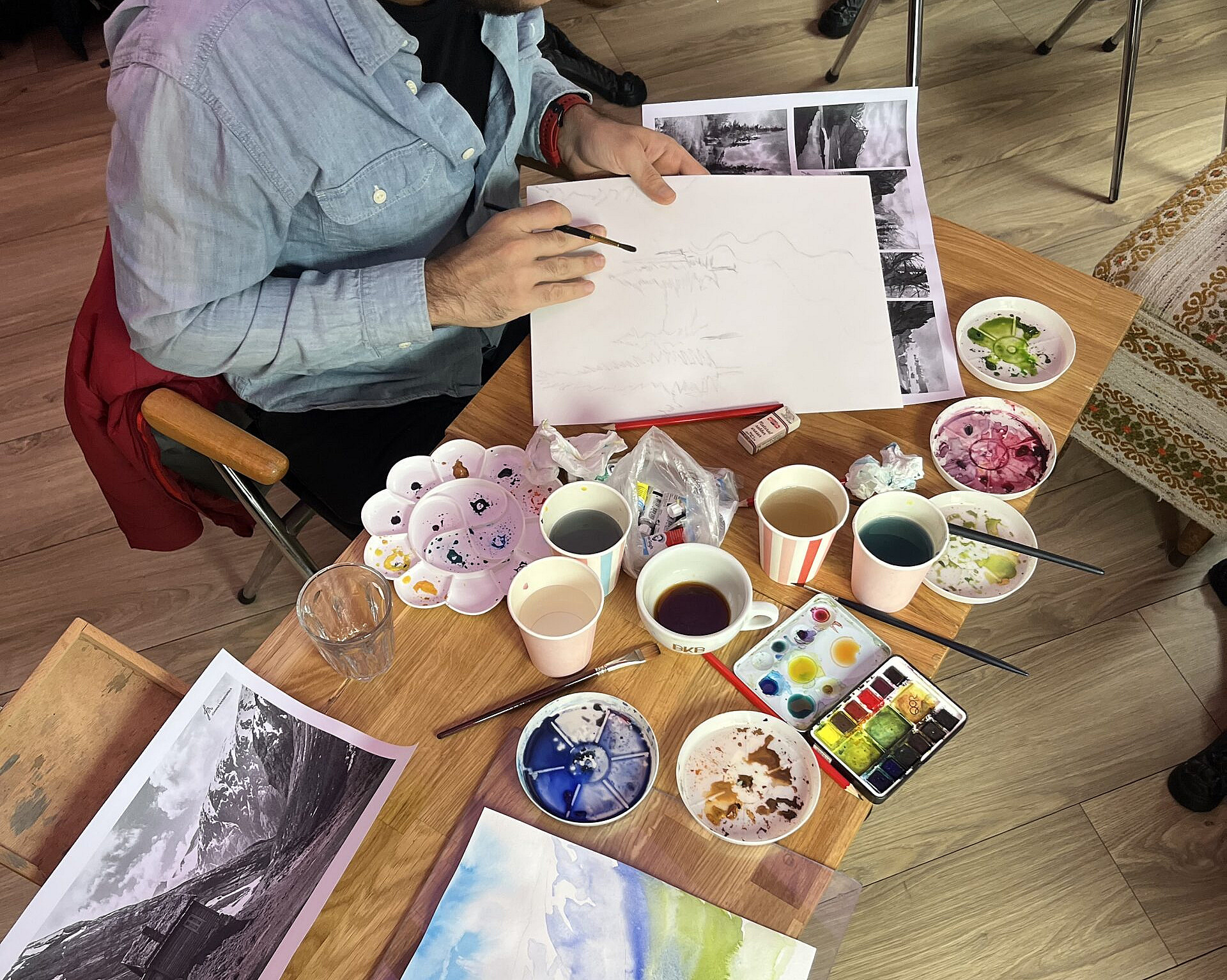 Akvarell watercolor workshop