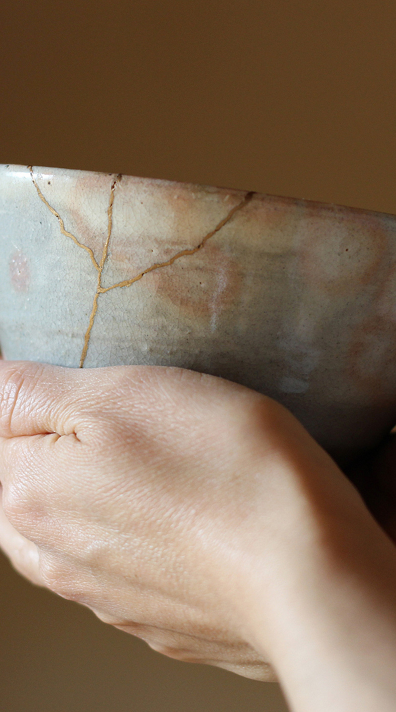Lag Kintsugi gullkeramikk