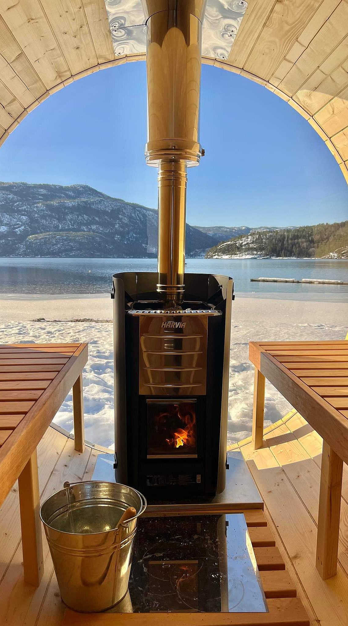 Hyttetur med vedfyrt sauna