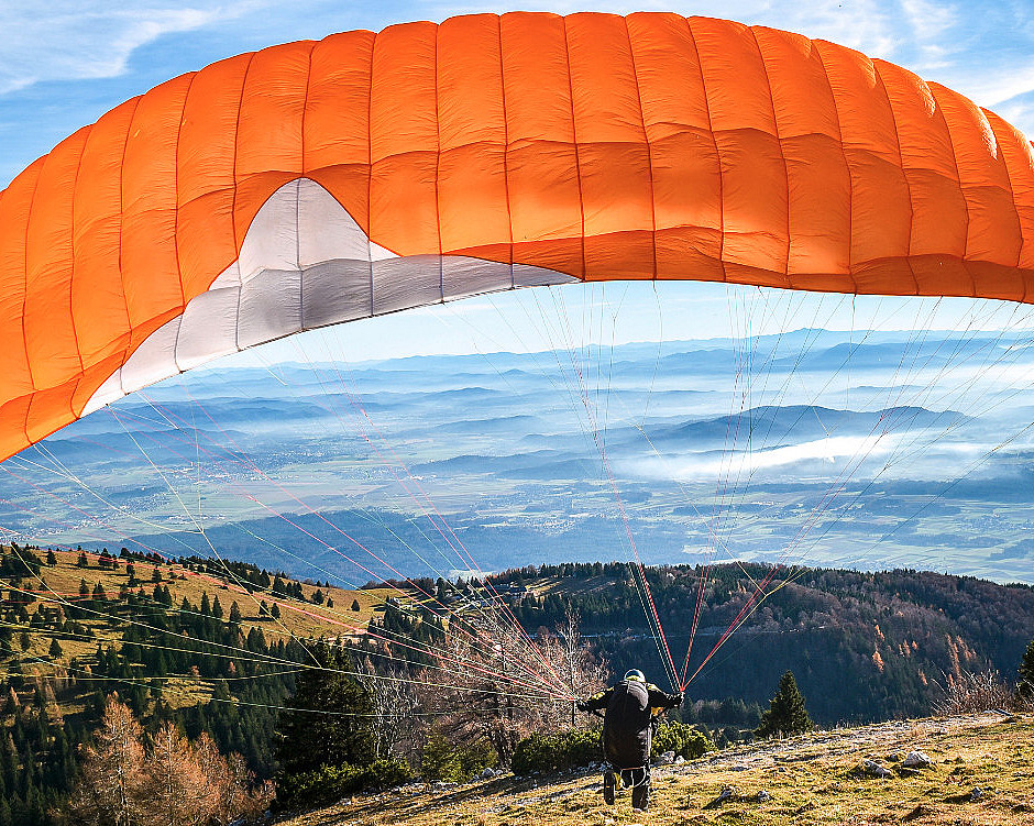 Paragliding tandem