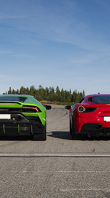 Kjør Lamborghini & Ferrari på racerbane