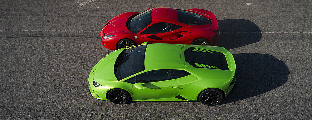 Kjør Lamborghini & Ferrari på racerbane