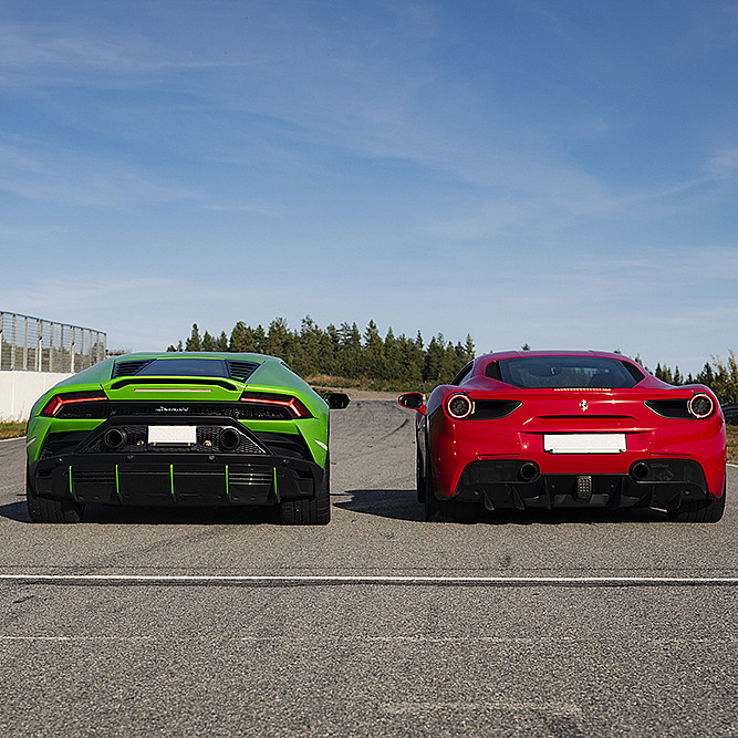 Kjør Lamborghini & Ferrari på racerbane deluxe