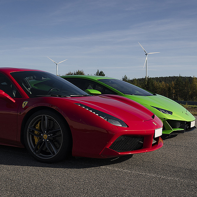Kjør Lamborghini & Ferrari på racerbane deluxe