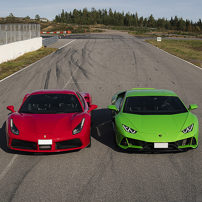 Kjør Lamborghini & Ferrari på racerbane deluxe