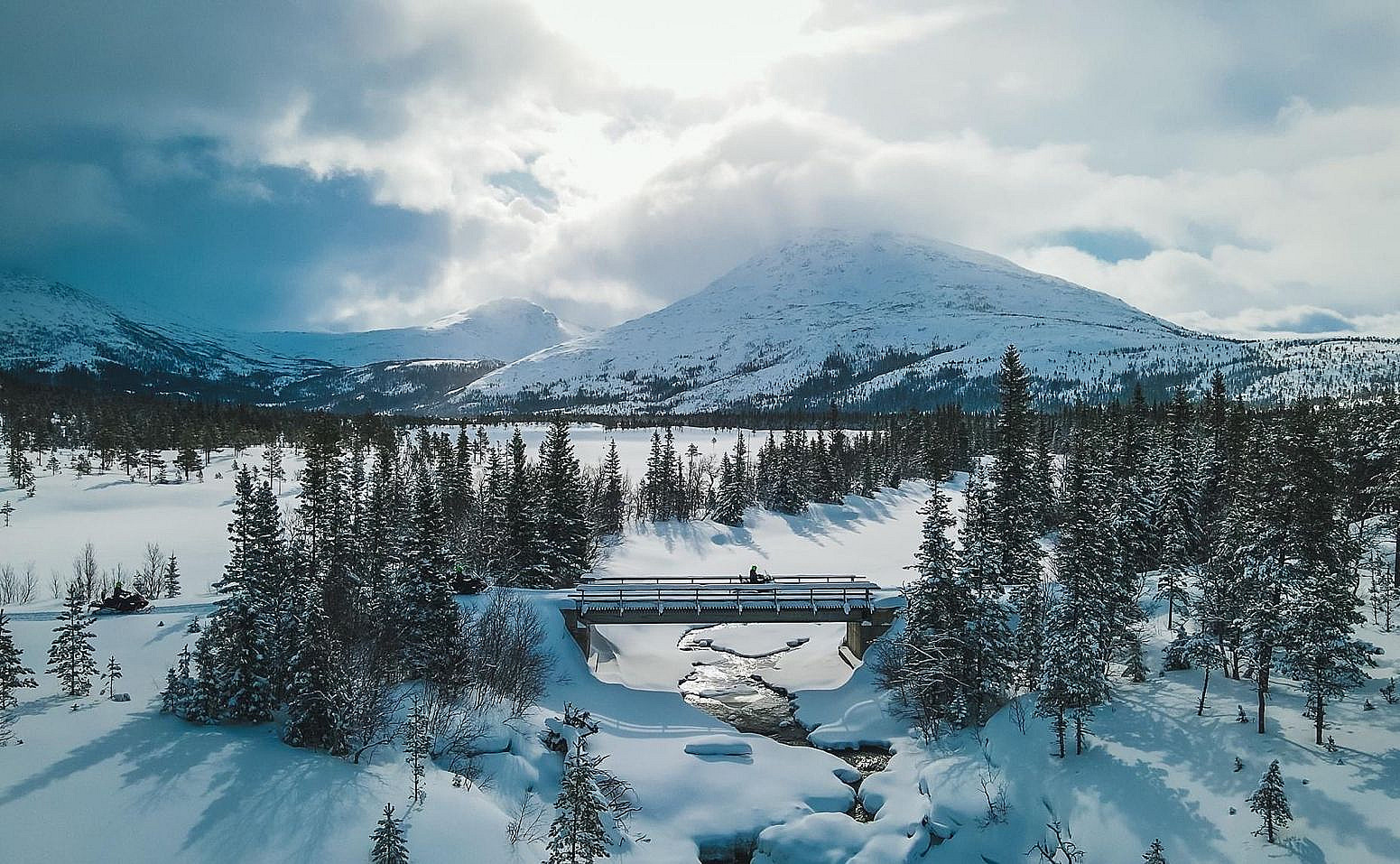 Snøscootersafari for to heldag