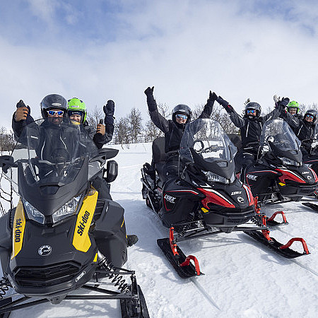 Snøscootersafari for to heldag