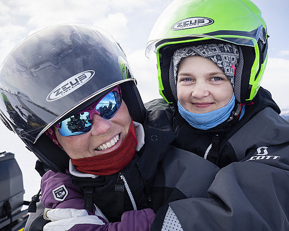 Snøscootersafari for to heldag