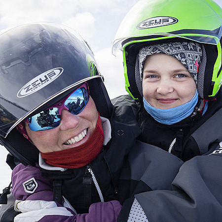 Snøscootersafari for to heldag