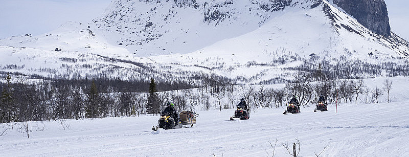 Snøscootersafari for to heldag