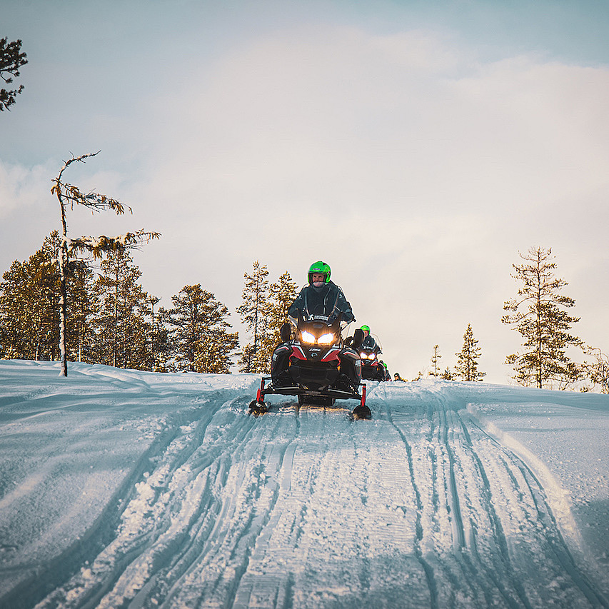 Snøscootersafari heldag