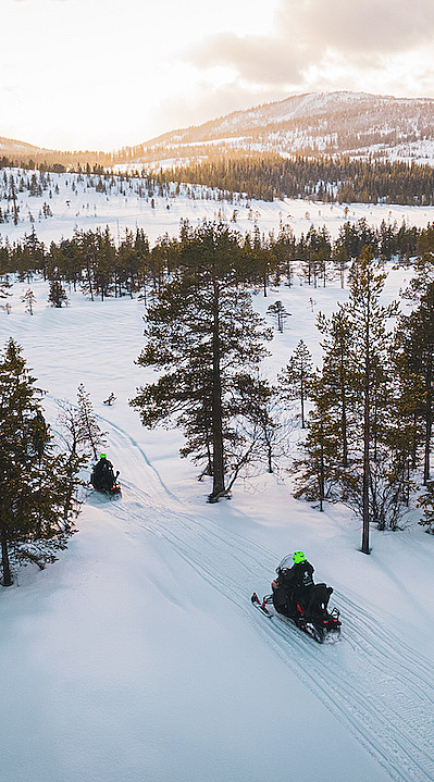Snøscootersafari heldag