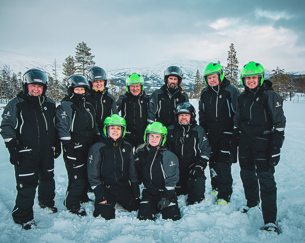 Snøscootersafari heldag