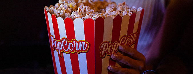 VIP Kino med popcorn og brus