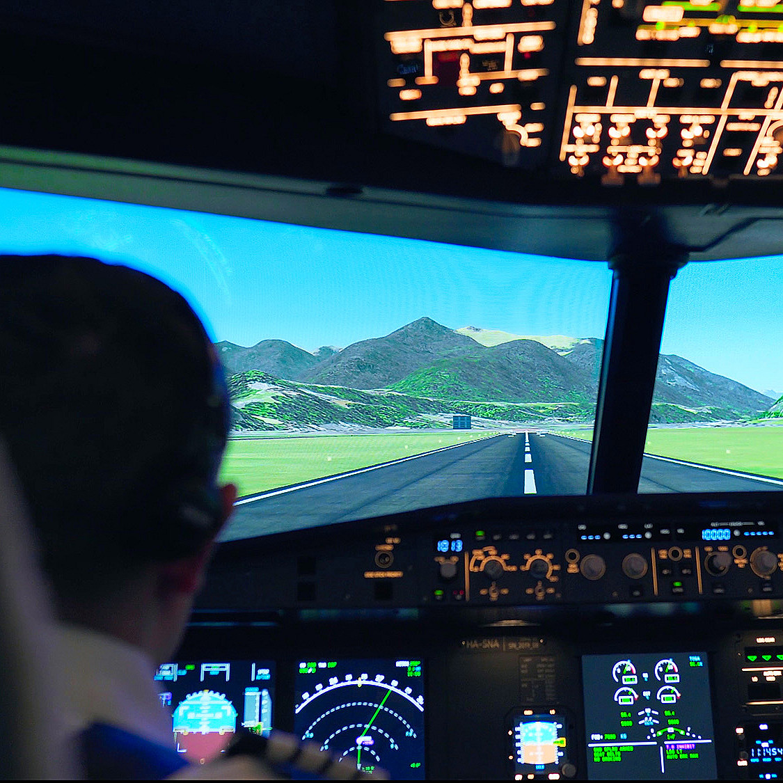 Airbus flysimulator for to
