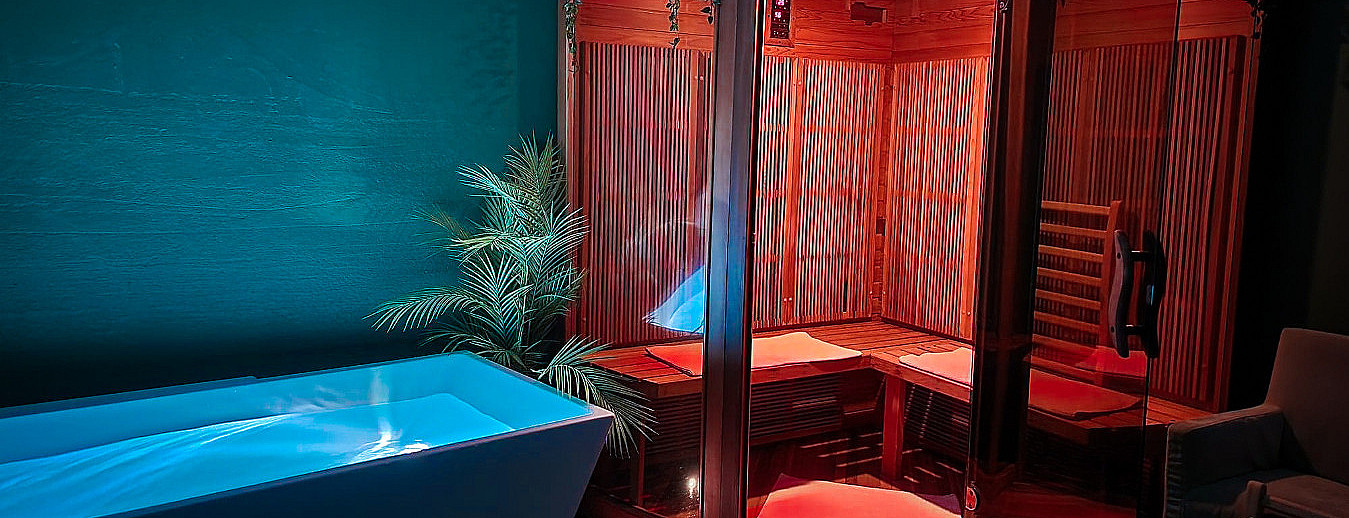 Floating, jacuzzi, sauna & isbad for to