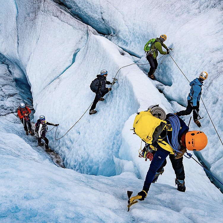 Glacier hike på blåis