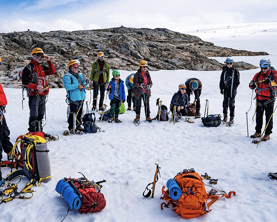 Glacier hike på blåis