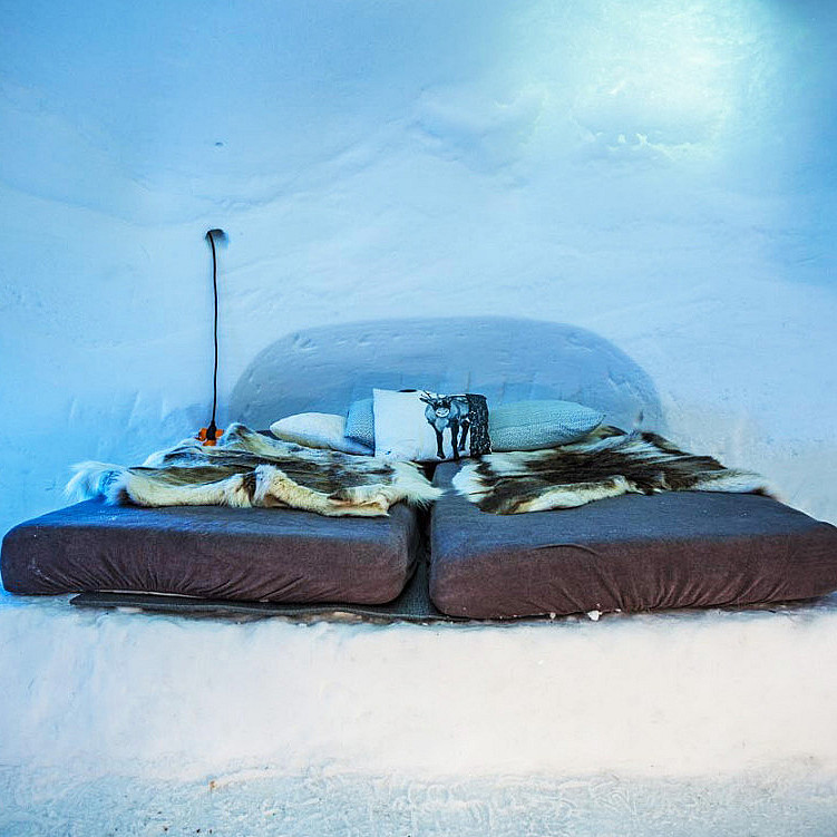 Snøhotell med femretters