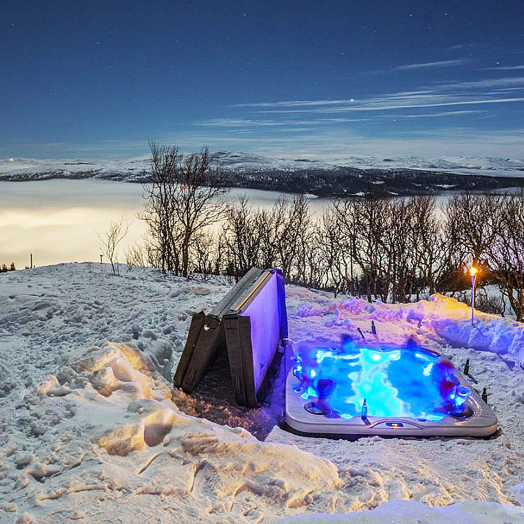 Snøhotell med femretters