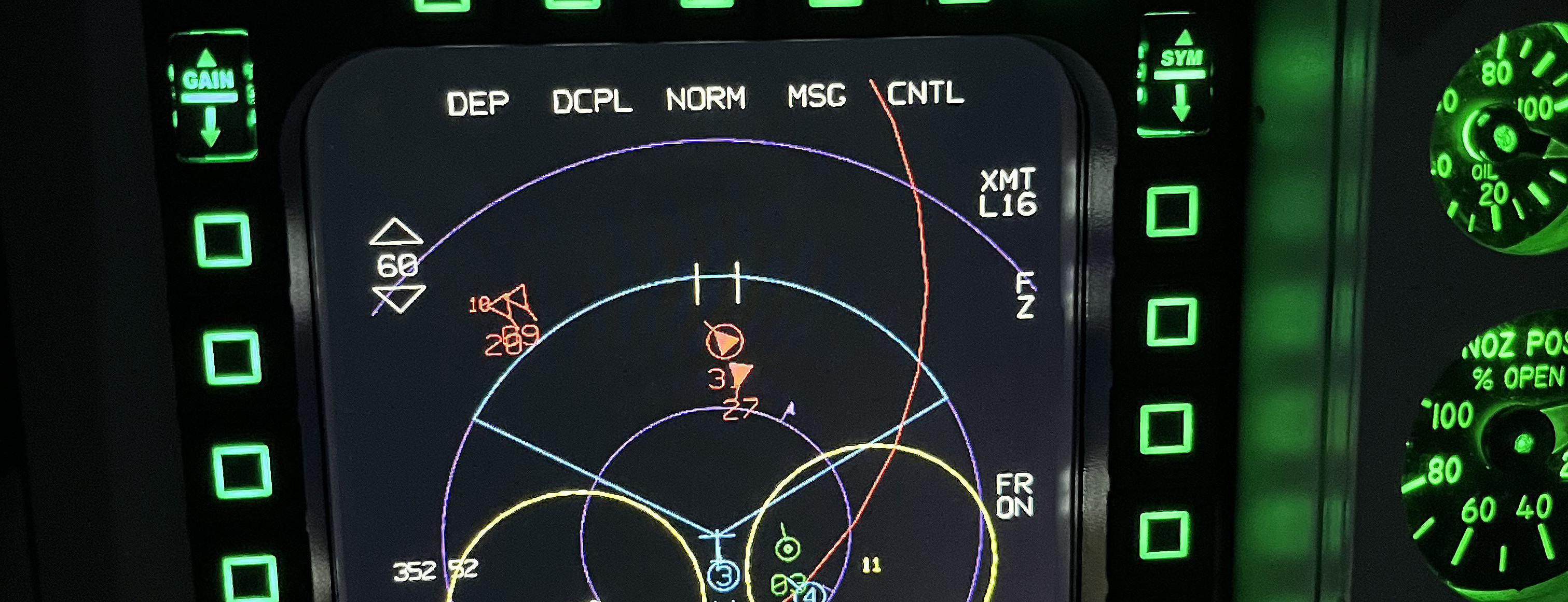 Virtuell F-16 pilot for en dag