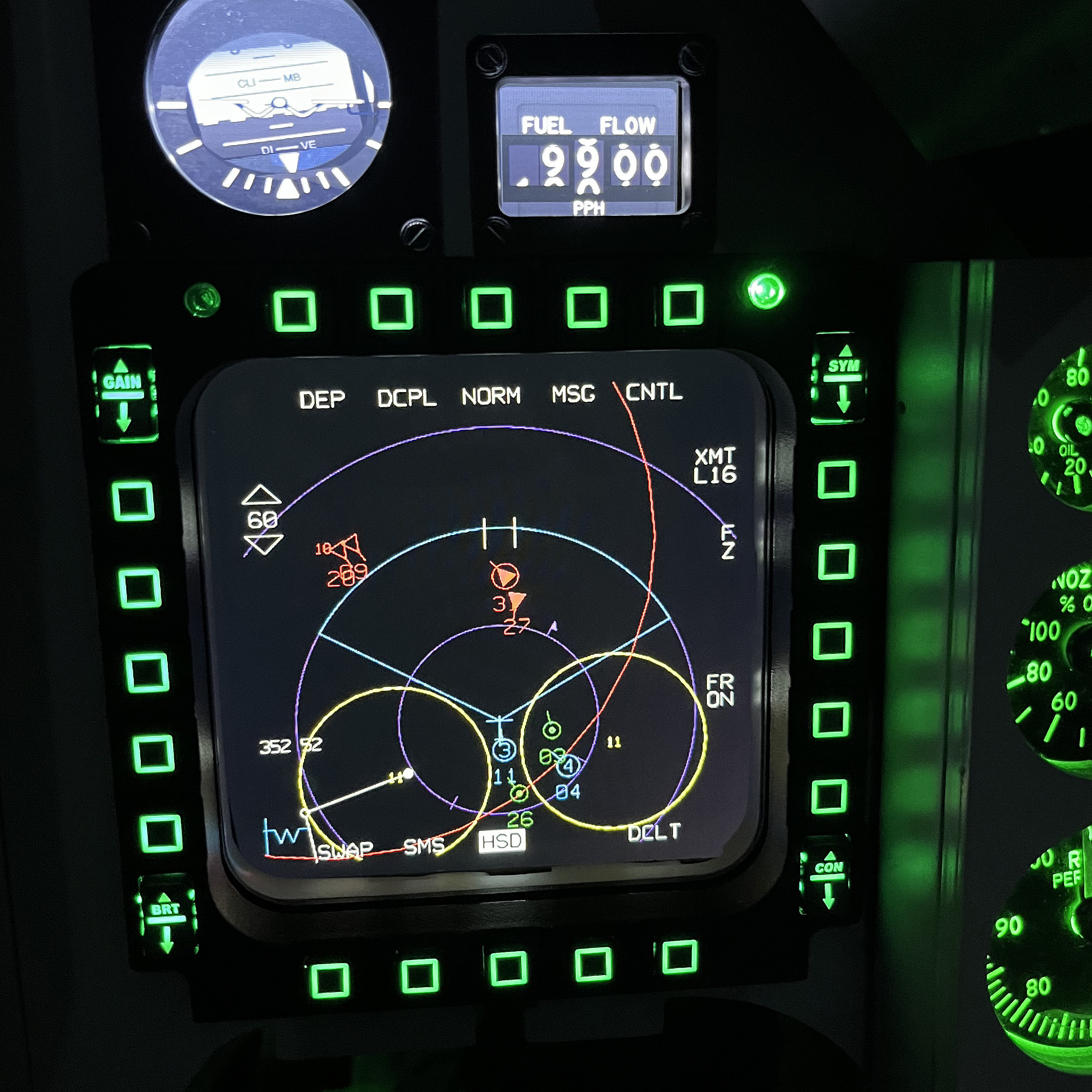 Virtuell F-16 pilot for en dag
