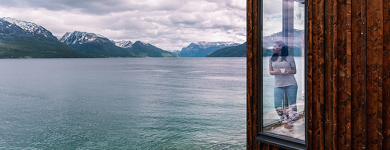 Arctic fjordcabins med jacuzzi