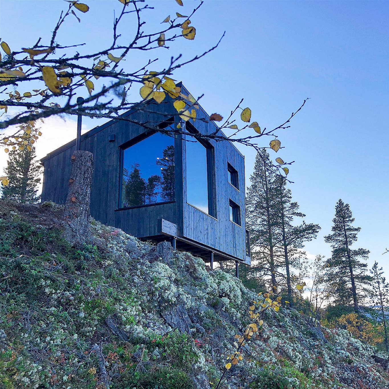 Natt i fjelltopphytte