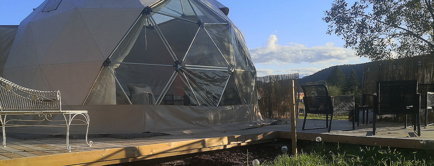 Dome Glamping & alpakkavandring