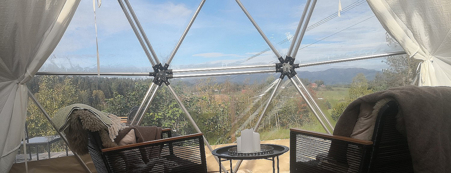 Dome Glamping & alpakkavandring