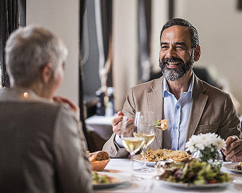Restaurantbesøk for to