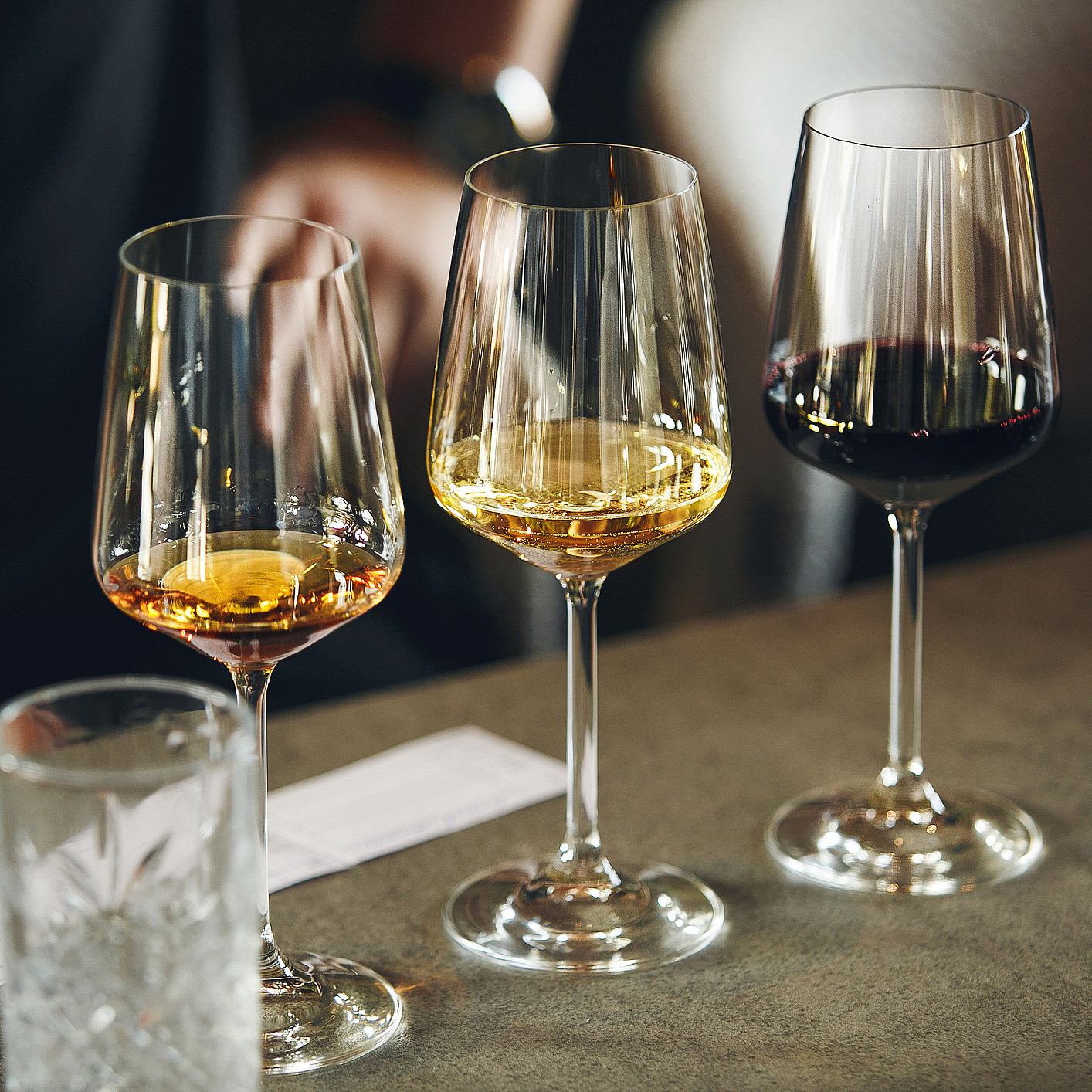 Vinflight med sjokolade