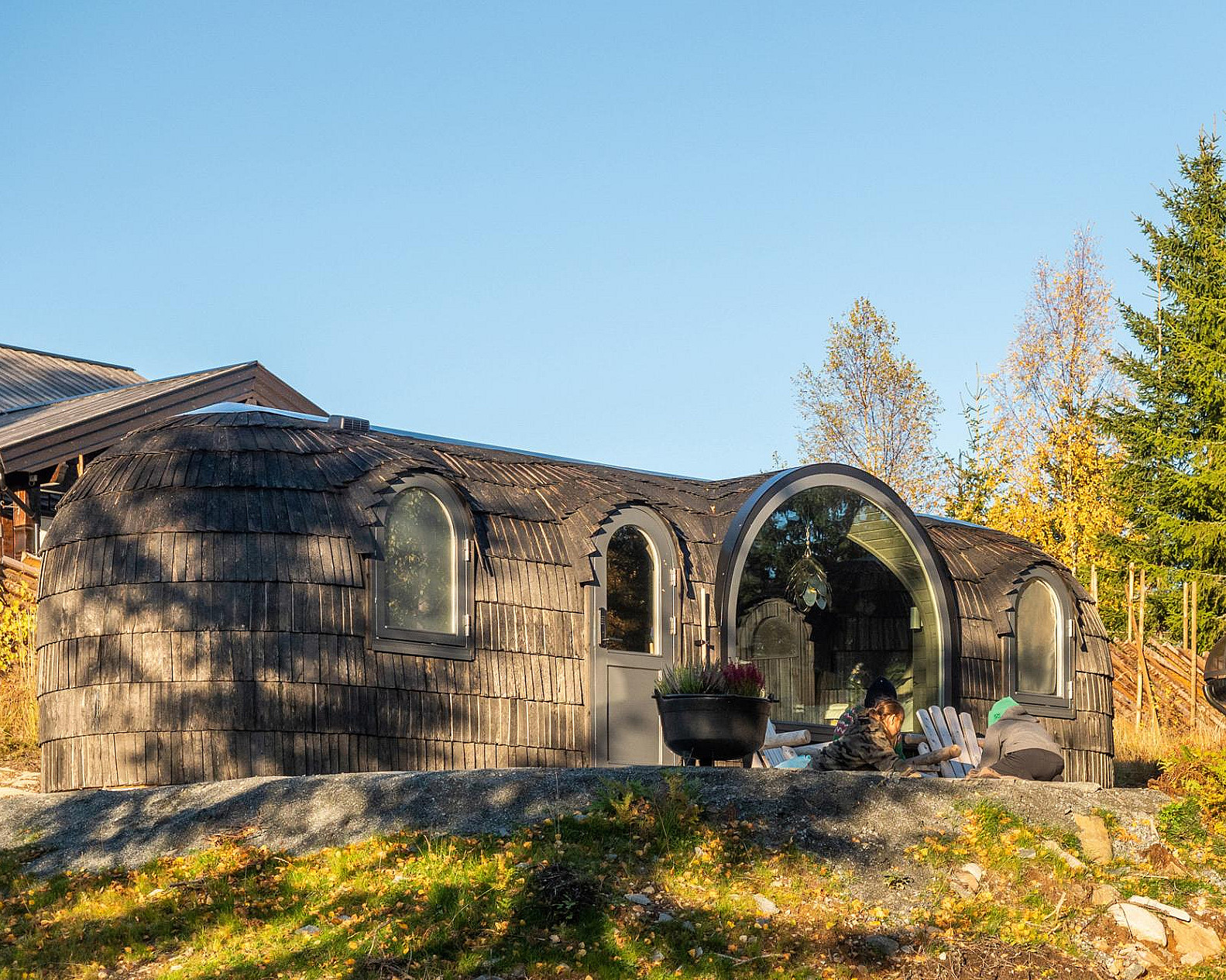 Overnatting i Igloohut