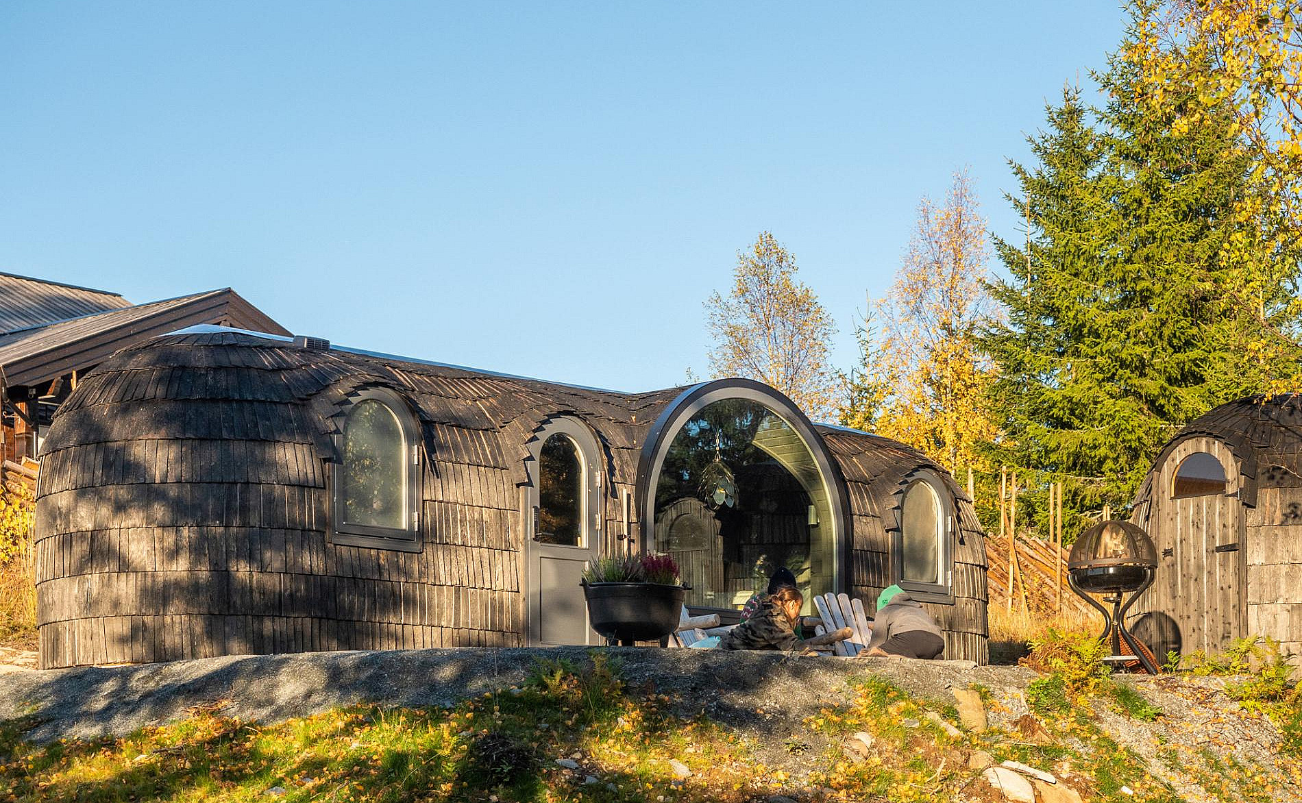 Overnatting i Igloohut