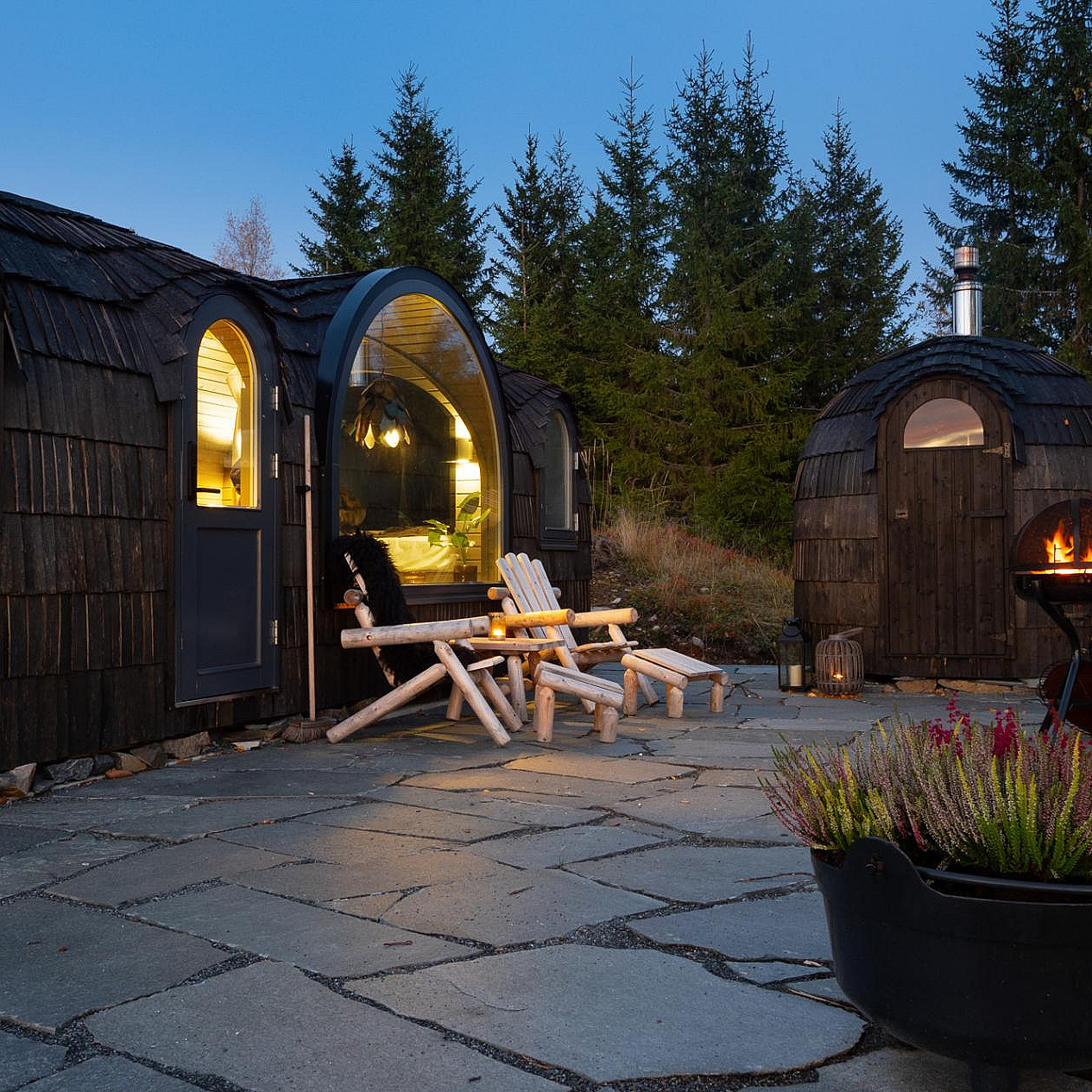 Overnatting i Igloohut