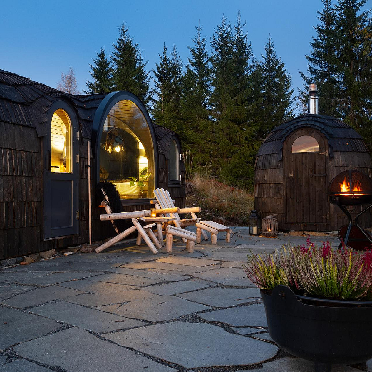 Overnatting i Igloohut