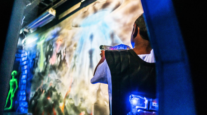 Lekeland og vindtunnel