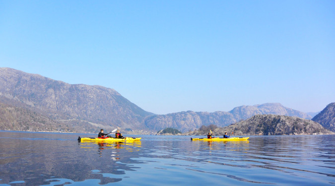 Guidet kajakktur i Lysefjorden