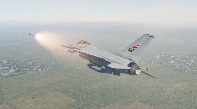 Virtuell F-16 pilot for en dag