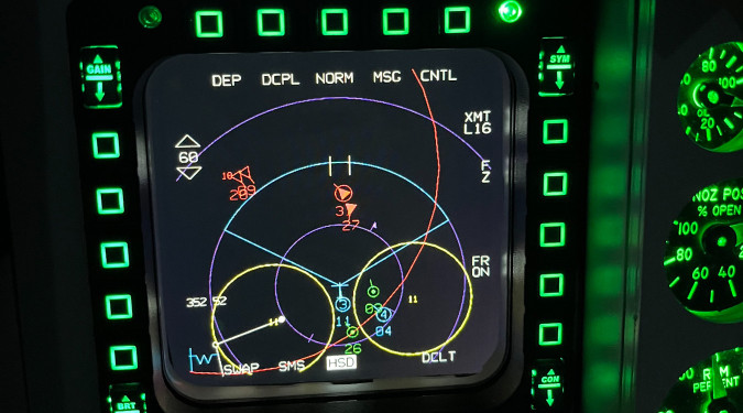 Virtuell F-16 pilot for en dag