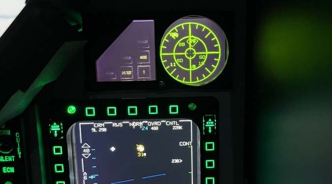 Virtuell F-16 pilot for en dag